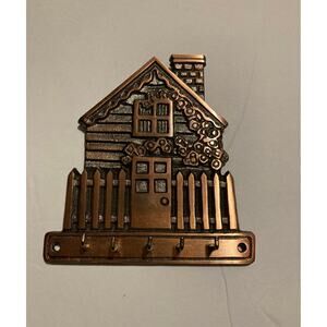 Copper House Shaped Key Rack NEW